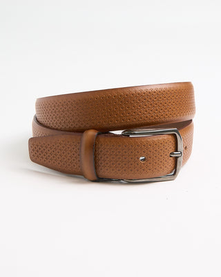 Benchcraft Dot  Cross Embossed Belt Tan 1 3