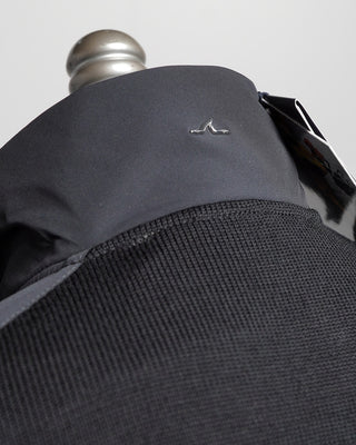 Paul  Shark Black Wool Full Zip Sweater With Typhoon Details Black  2