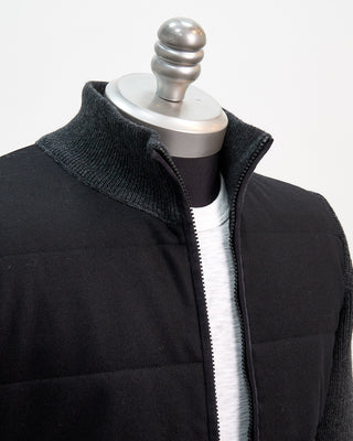 Gran Sasso Wool Mix Media Jacket Charcoal  1