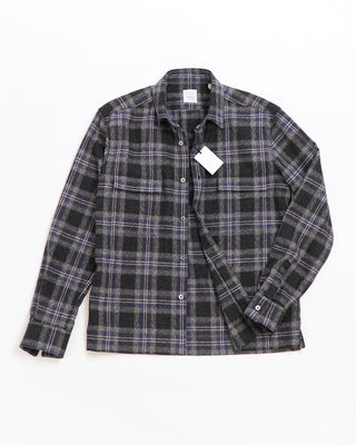 Xacus Legacy Collection Plaid Overshirt Blue 