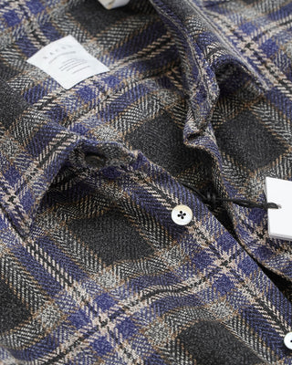 Xacus Legacy Collection Plaid Overshirt Blue  2