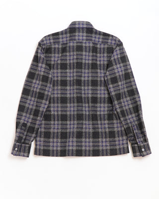 Xacus Legacy Collection Plaid Overshirt Blue  5