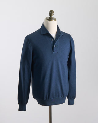 Gran Sasso Wool Vintage Polo Teal 0