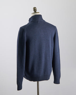 Gran Sasso Coreana Knit Cardigan Jacket Indigo 0 2