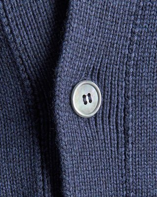 Gran Sasso Coreana Knit Cardigan Jacket Indigo 0 6
