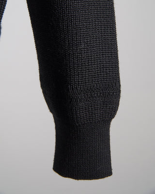 Paul  Shark Full Zip Sweater With Moon Badge Black 0 7