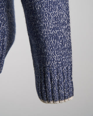 Paul  Shark Riviera WoolCashmere Full Zip Sweater Navy  White 690