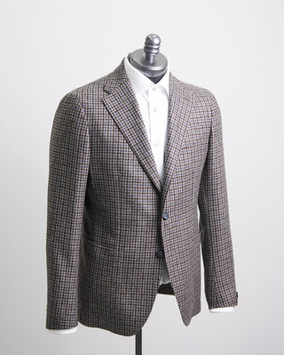 Tagliatore Wool  Cashmere Check Sport Jacket Blue  Brown