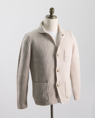 Gran Sasso Pearl Stitch Shacket Cream 0