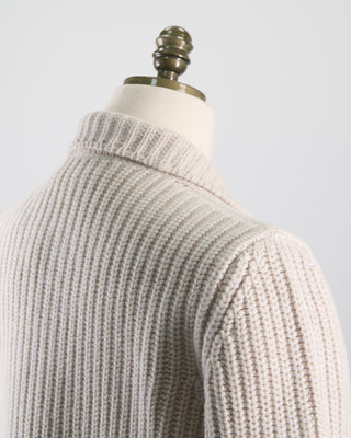 Gran Sasso Pearl Stitch Shacket Cream 0 9