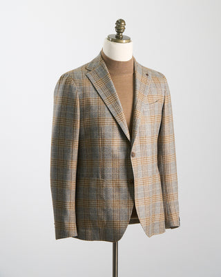 Tagliatore Butterscotch Check Perfect Fit Soft Wool Sport Jacket Grey 1719