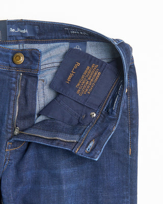 Re HasH Rubens Tailored Fit Classic Denim Jeans Indigo 2096