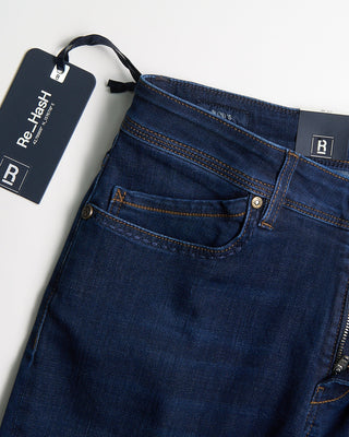 Re HasH Rubens Tailored Fit Classic Denim Jeans Indigo 2103