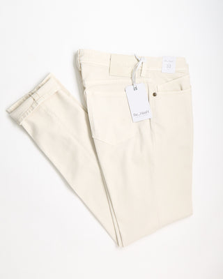 Re HasH Rubens Tailored Fit Superstretch Bull Denim Pants Off White 0