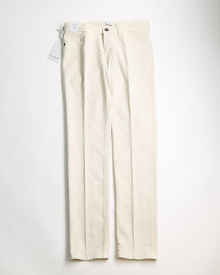 Re HasH Rubens Tailored Fit Superstretch Bull Denim Pants Off White 0 6