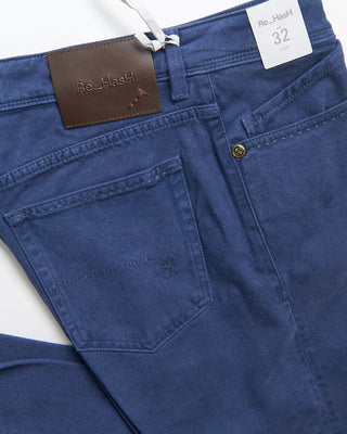 Re HasH Rubens Tailored Fit Superstretch Bull Denim Pants Blue 0 1