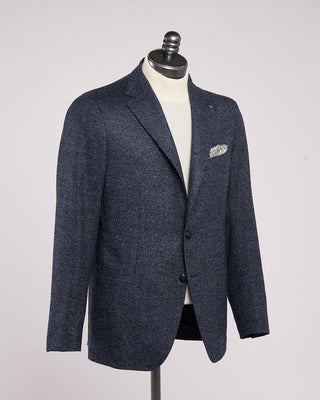 Tagliatore Static Melange Twill Wool Soft Jacket Denim 1  2