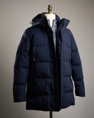 Paul  Shark Typhoon Re 4X4 Stretch Re Goose Down Parka With Shark Fin Navy 9 1937