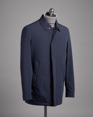 Paul  Shark Typhoon Re 4X4 Stretch Carcoat With Shirt Collar Navy 27