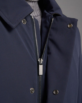 Paul  Shark Typhoon Re 4X4 Stretch Carcoat With Shirt Collar Navy 275