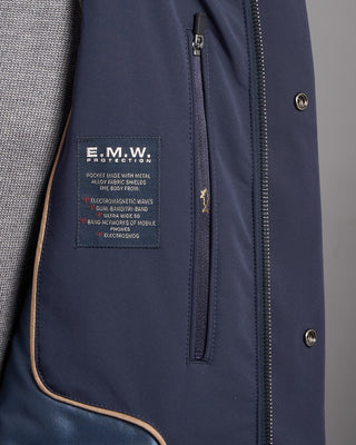 Paul  Shark Typhoon Re 4X4 Stretch Carcoat With Shirt Collar Navy 3 2499