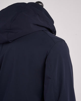 Paul  Shark Typhoon Re 4X4 Stretch Carcoat With Suede And Shark Fin Navy 10 2162