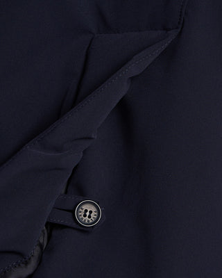 Paul  Shark Typhoon Re 4X4 Stretch Carcoat With Suede And Shark Fin Navy 11 2161