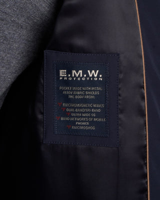 Paul  Shark Typhoon Re 4X4 Stretch Carcoat With Suede And Shark Fin Navy 14 2163