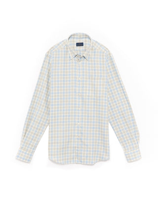 Paul  Shark Flannel Cotton Shirt Light Blue 4 4760