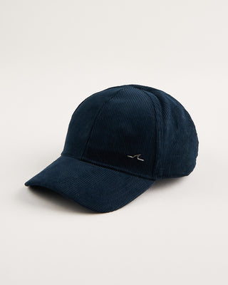 Paul  Shark Shark Fin Corduroy Baseball Cap Blue 1822