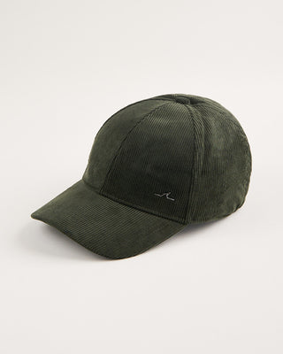 Paul  Shark Shark Fin Corduroy Baseball Cap Green 1825