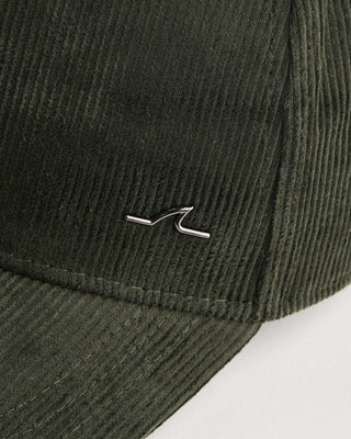 Paul  Shark Shark Fin Corduroy Baseball Cap Green 2 1824