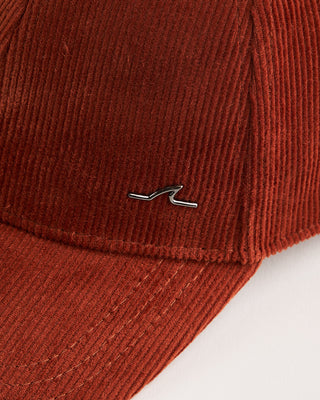 Paul  Shark Shark Fin Corduroy Baseball Cap Rust 2 1827