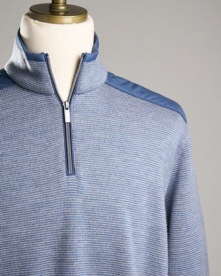 Paul  Shark Typhoon Platinum Soft Cool Touch Wool Half Zip Sweater Light Blue 3 1935