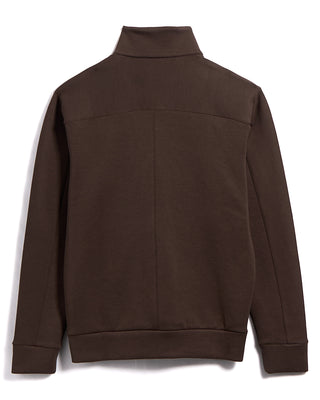 Paul  Shark Embroidered Fin Supmia Fleece Full Zip Sweater Jacket Taupe 27 3208