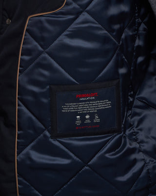 Paul  Shark Carcoat Save The Sea With Leather Details And Shark Fin Navy 2 2175