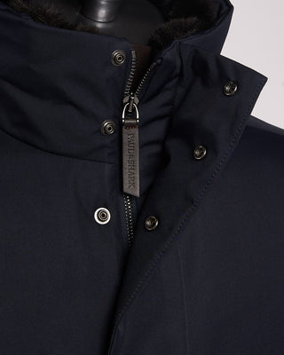 Paul  Shark Carcoat Save The Sea With Leather Details And Shark Fin Navy 7 2171