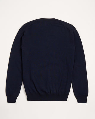 Gran Sasso Double Faced Wool Crewneck Sweater Navy 8 2693