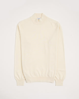 Gran Sasso Mock Neck Wool Sweater Cream 5 3169