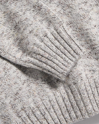 Gran Sasso Printed Yarn Turtleneck Sweater Heather Grey 12 5415
