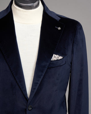Tagliatore Velvet Soft Dinner Jacket Navy 1 5320