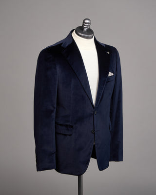 Tagliatore Velvet Soft Dinner Jacket Navy 5313