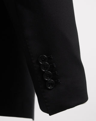 Tagliatore Black Soft Structured Solid Suit Black  6