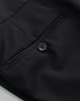 Tagliatore Black Soft Structured Solid Suit Black  9