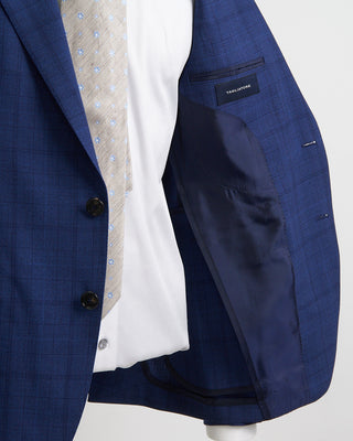 Tagliatore Super 130S Wool Tonal Check Suit Blue 1 4