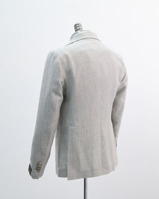 Tagliatore Pearl Grey Herringbone Linen Sport Jacket Grey 1 6