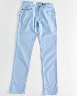Re HasH Light Blue Cotton Tencel Lightweight Summer Pants Light Blue 1
