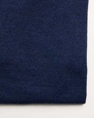 Gran Sasso Linen  Cotton Fine Knit T Shirt Navy 2 30