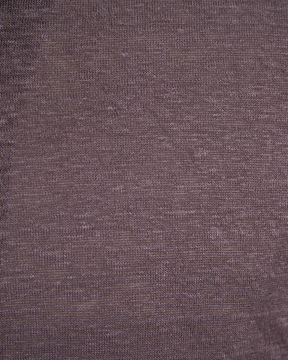 Gran Sasso 100% Linen Standup Collar Polo Plum 1493