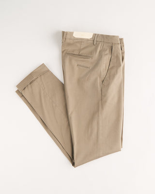 Briglia 1949 Cotton Tencel All Season Twill Casual Pants Khaki 1130